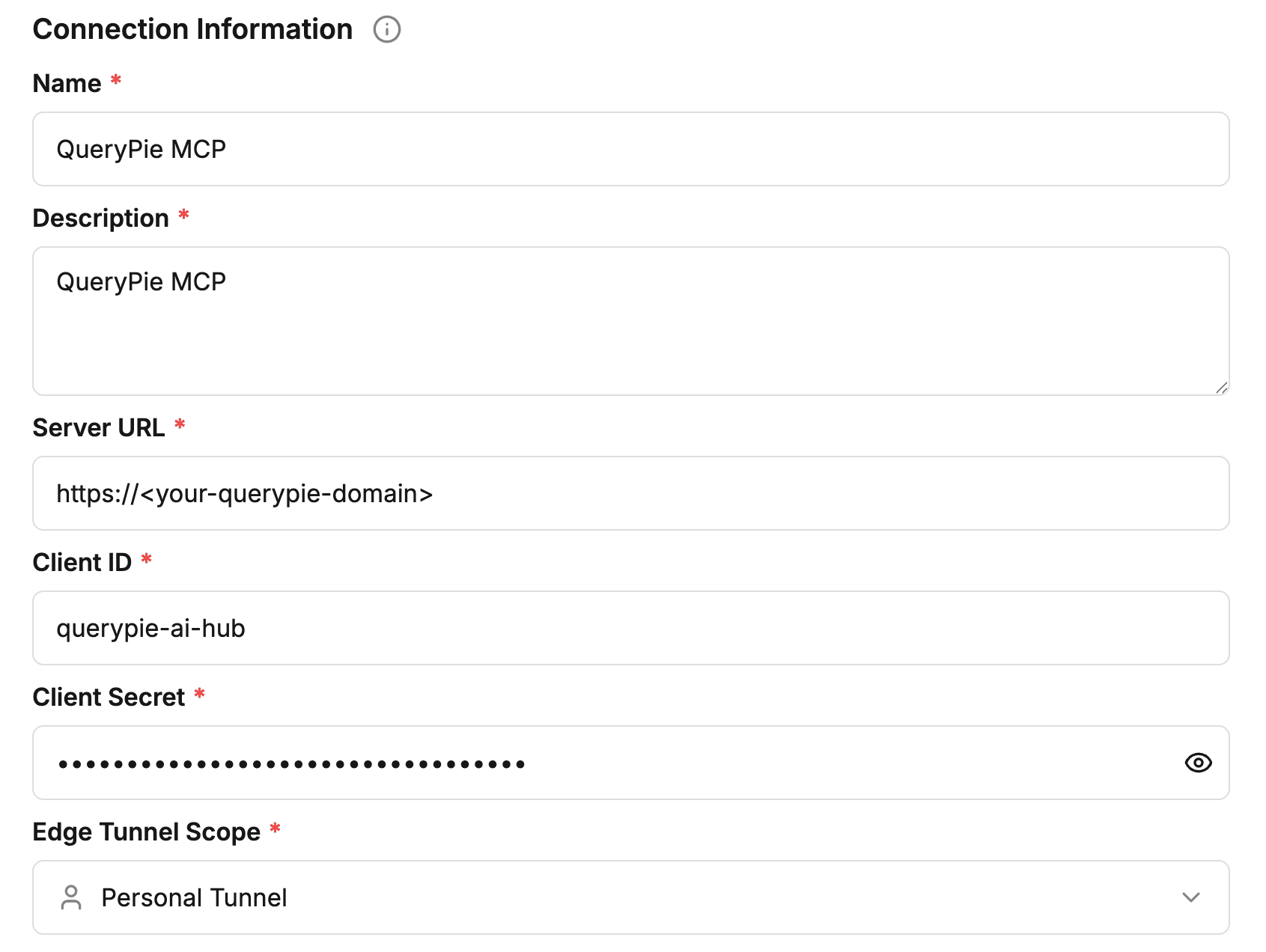QueryPie OAuth Settings