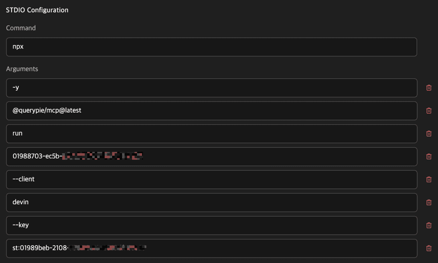 Devin Configuration Sample