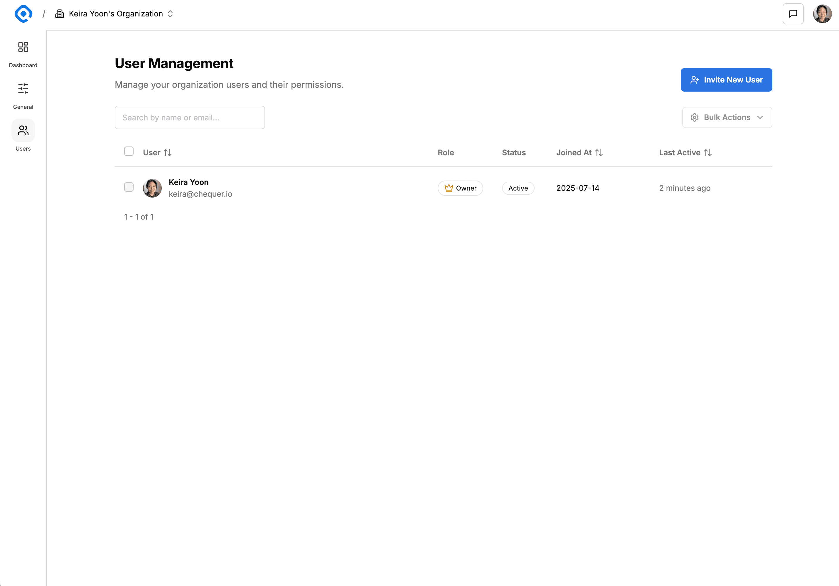 User Management Page
